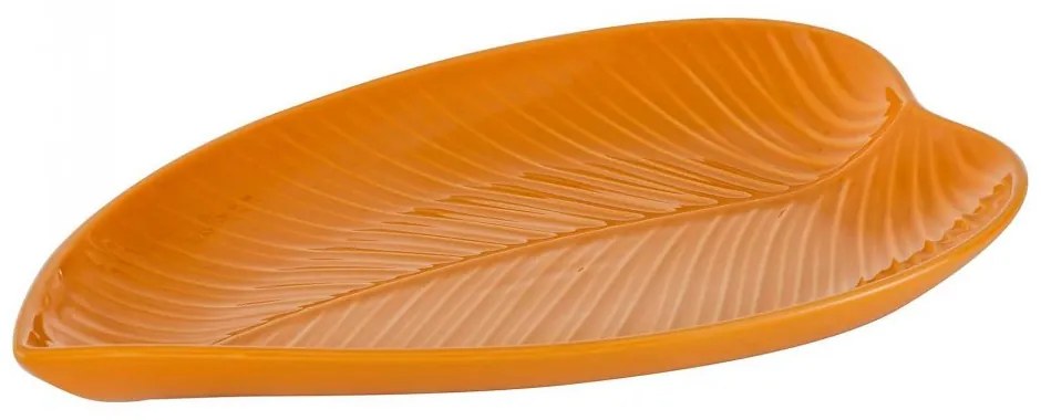Mason Cash stredný tanier v tvare listu oranžový, 2002.224
