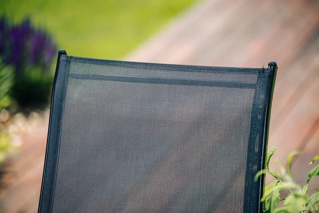 AKCIA Záhradné kreslá TAVERNO set 2ks sivá/čierna II. akosť