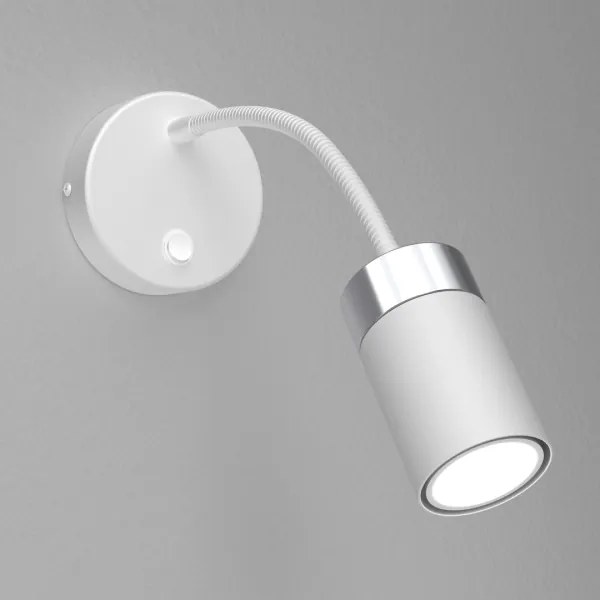 Flexibilná lampička JOKER 1xGU10/8W/230V biela/matný chróm