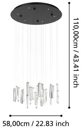 Eglo 390209 - LED Stmievateľný luster na lanku SARDENARA 6xLED/4,2W/230V 3000K