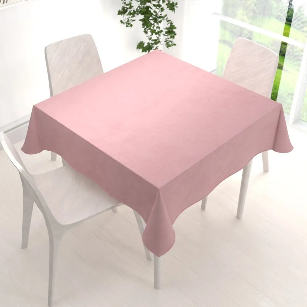 Biante Zamatový štvorcový obrus Velvet Prémium SVP-033 Staroružový 80x80 cm