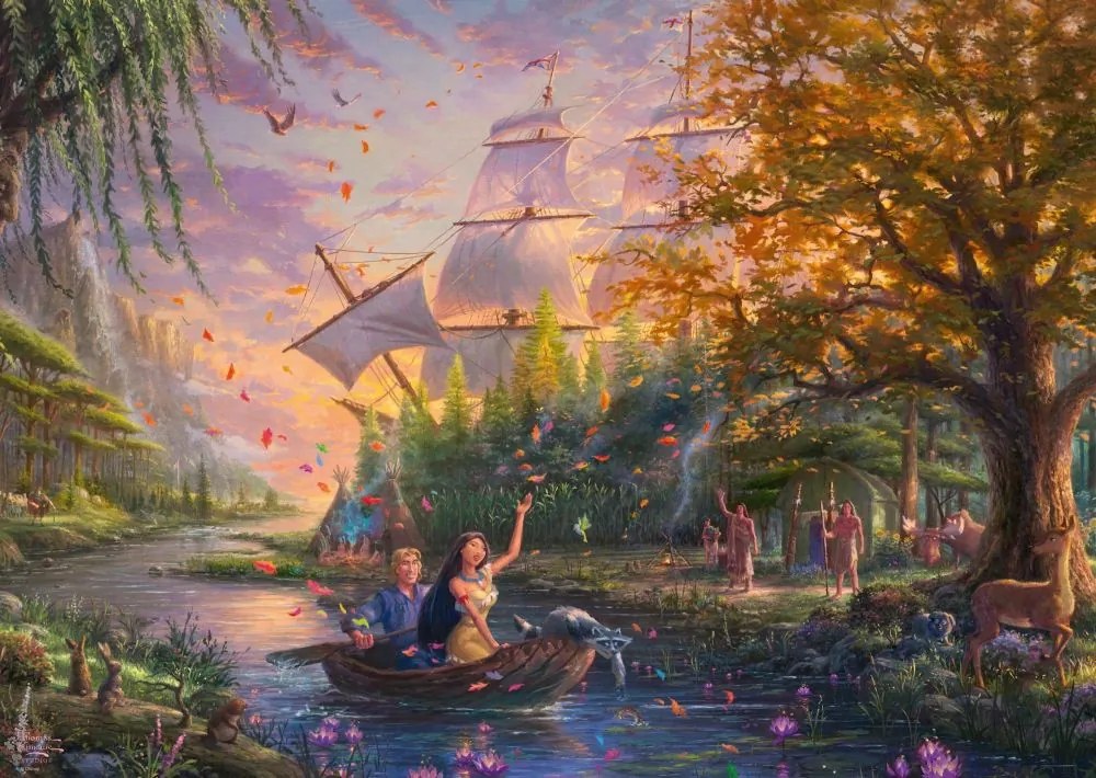 Schmidt Puzzle THOMAS KINKADE Pocahontas (Disney) 1000 dielov