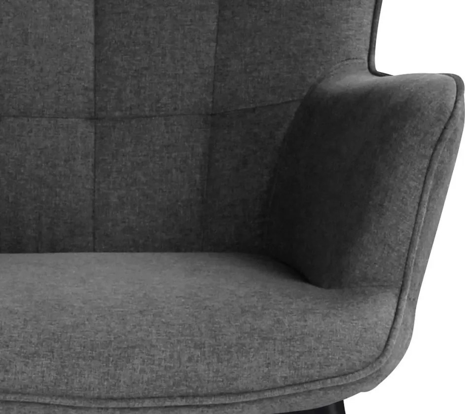 Kreslo Victoria, šedá látka