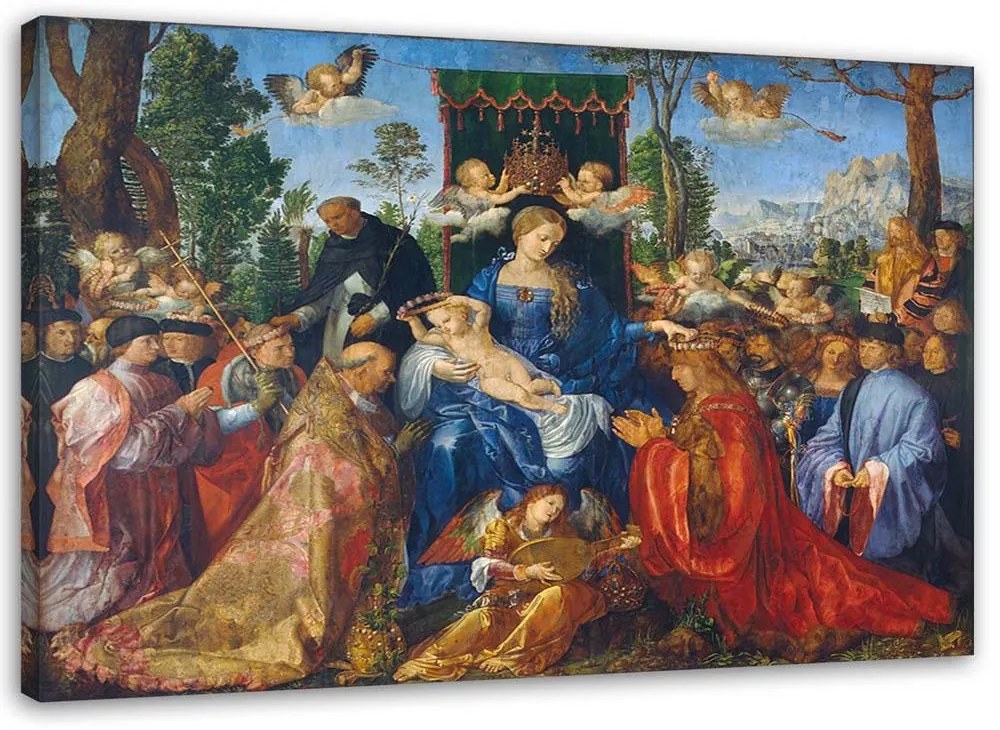 Gario Obraz na plátne Slávnosť ruženca - Albrecht Dürer, reprodukcia Rozmery: 120 x 80 cm