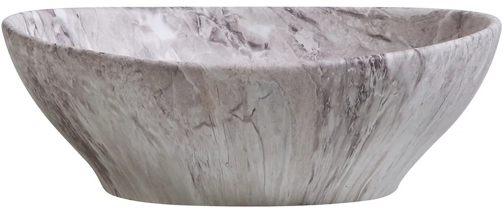 Cerano Marbelo, keramické umývadlo na dosku 41x33 cm, imitácia mramoru, CER-CER-477005