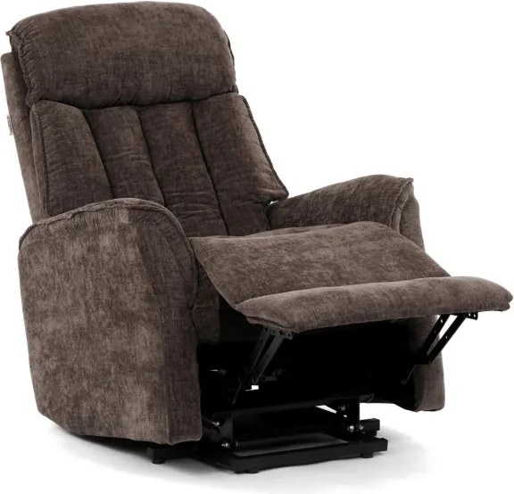 Polohovacie kreslo hnedé, elektrické TV-H9727 BR2