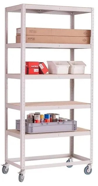 Pojazdný policový regál, 1920 x 905 x 505 mm