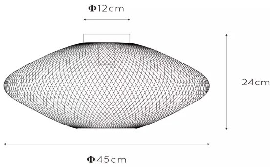Lucide 21123/45/30 - Stropné svietidlo MESH 1xE27/40W/230V čierna