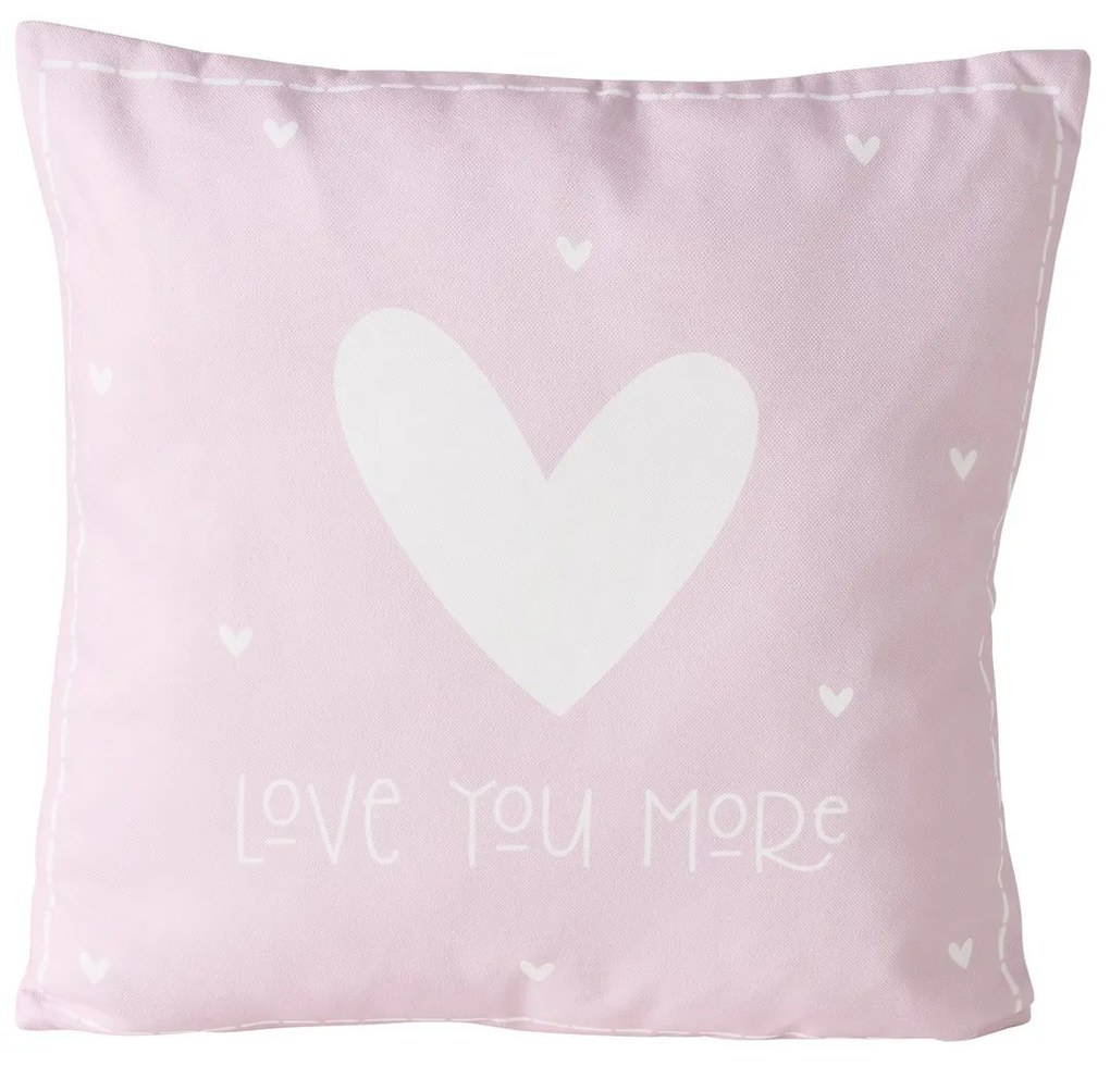 Štvorcový vankúš Lovelyn Variant: Ružový