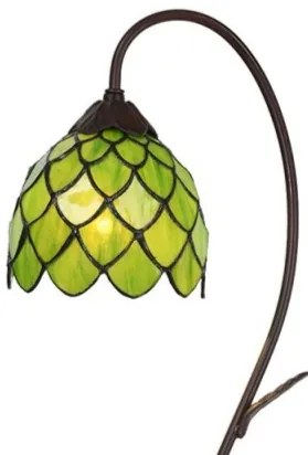 Tiffany stolná lampa GREEN 28*60