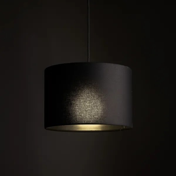 Luster na lanku 3-fáz. lišto. systému TRACER 1xE27/15W/230V pr. 30 cm čierna