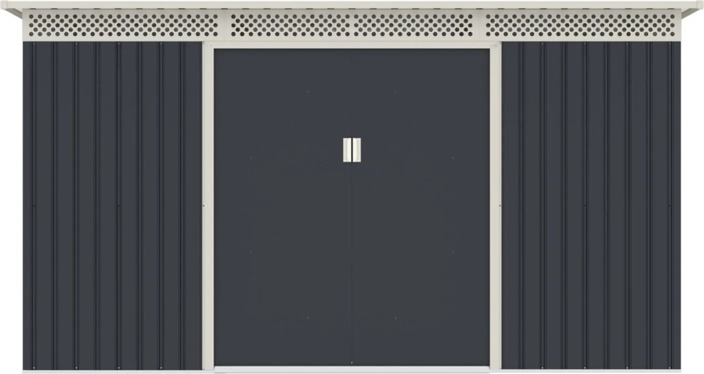 Záhradný domček G21 GRAH 483 - 340 x 142 cm, antracitový