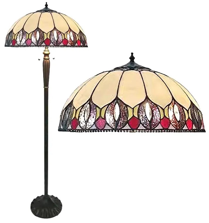 Stojaca vitrážová lampa ELI Ø50*157