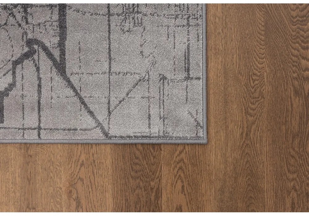 Sivý koberec 133x190 cm Soft – FD