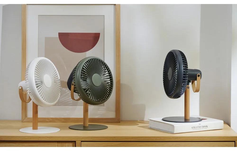 Zelená stolová lampa s ventilátorom na diaľkové ovládanie (výška 26 cm) Beyond – Gingko