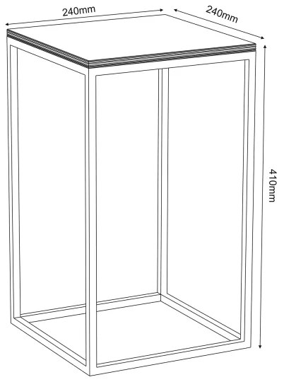 Stojan na kvety 40x24 cm čierna