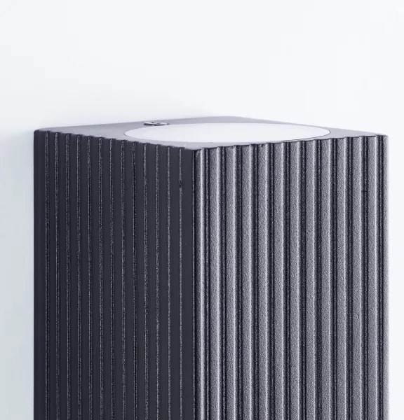 Brilliant - Vonkajšie nástenné svietidlo JELANI 2xGU10/10W/230V IP44 čierna