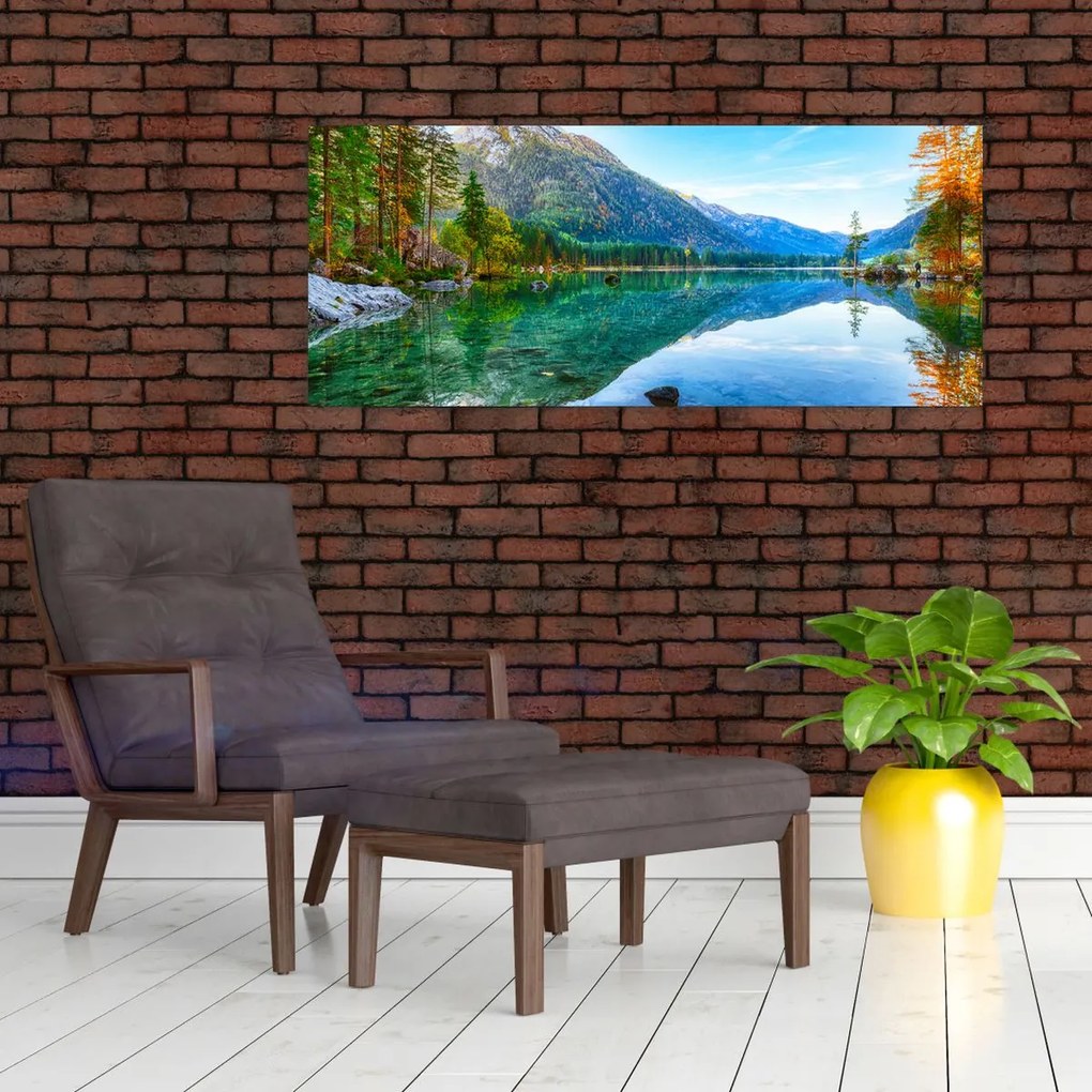 Obraz - Jazero Hintersee (120x50 cm)