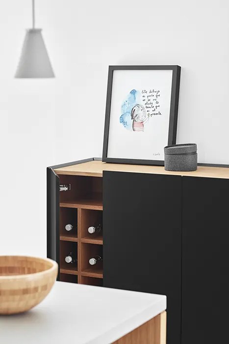 Teulat Arista vysoká komoda - Zelená