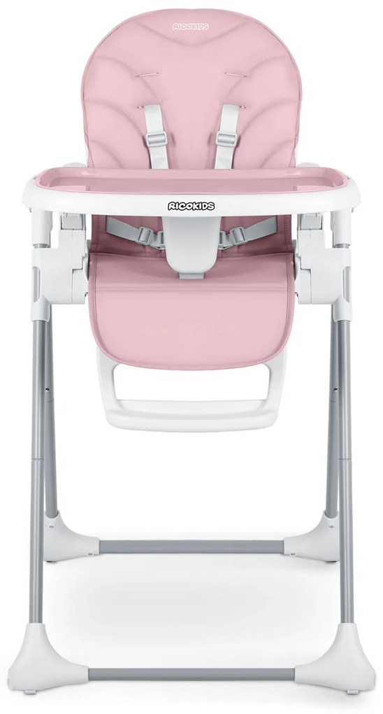 Detská jedálenská stolička Ricokids Tulo ružová