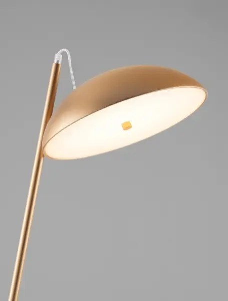 Dizajnová stojaca lampa Flute zlatá