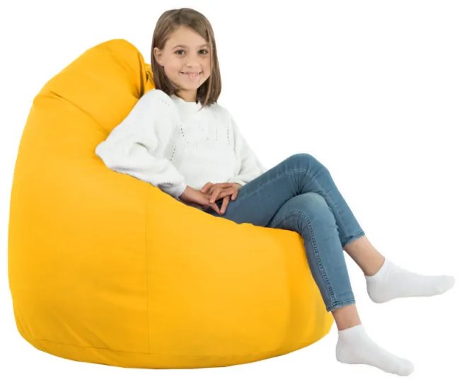 Sedací vak SAKO svetložltý ekokoža