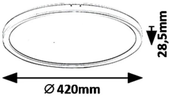 Rabalux 3428 - LED Stmievateľné stropné svietidlo PAVEL LED/22W/230V