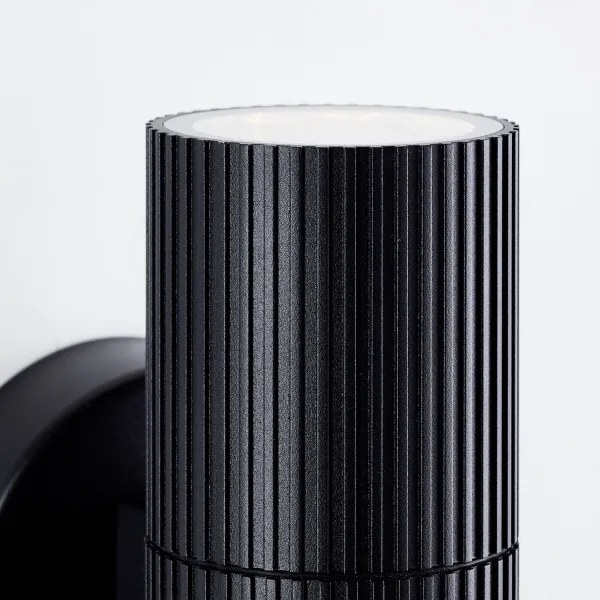 Brilliant - Vonkajšie nástenné svietidlo KEOLA 2xGU10/10W/230V IP44 čierna