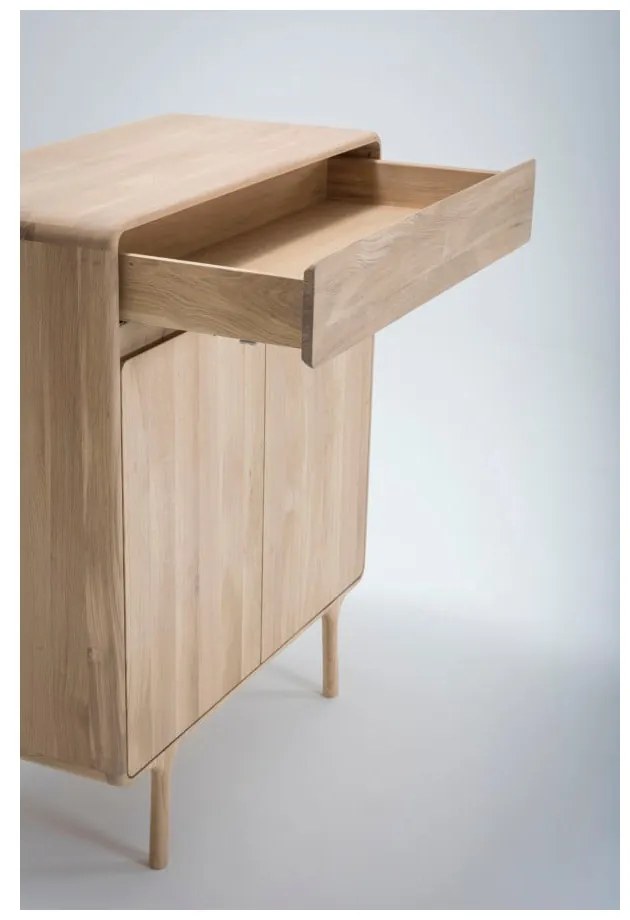 Komoda z masívneho dubového dreva so zásuvkou Gazzda Fawn