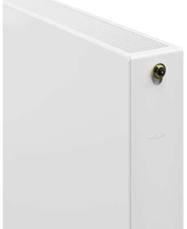 Mexen, Plochý panelový radiátor Mexen CVF22 500 x 500 mm, spodné pripojenie, 682 W, biely - W622F-050-050-00