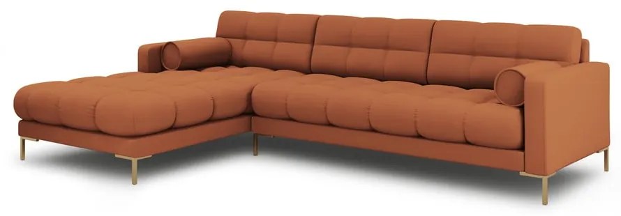 Rohová pohovka v tehlovej farbe (ľavý roh) Bali – Cosmopolitan Design