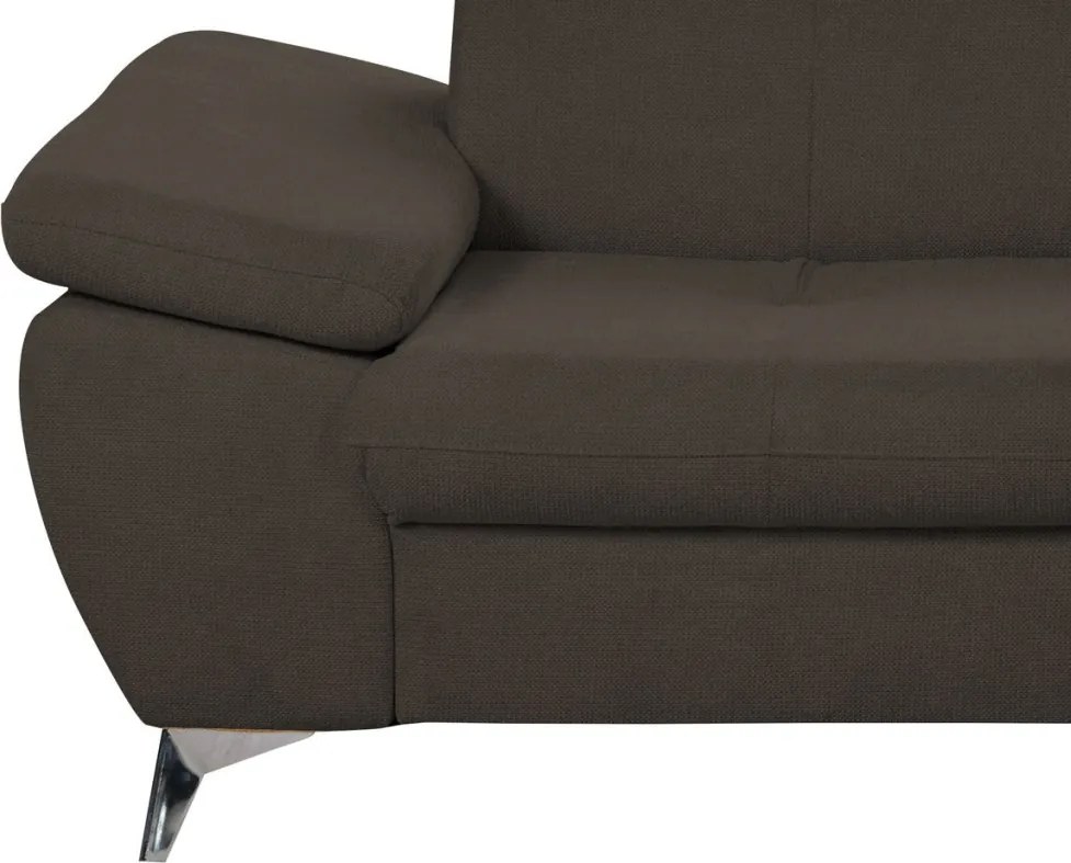 Dvojsedák Gisele, tmavo hnedá espresso látka