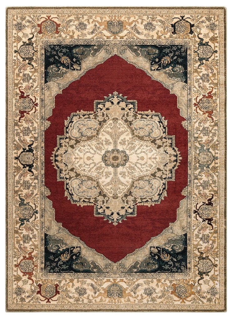 Koberec vlnený POLONIA Palazzo, červený