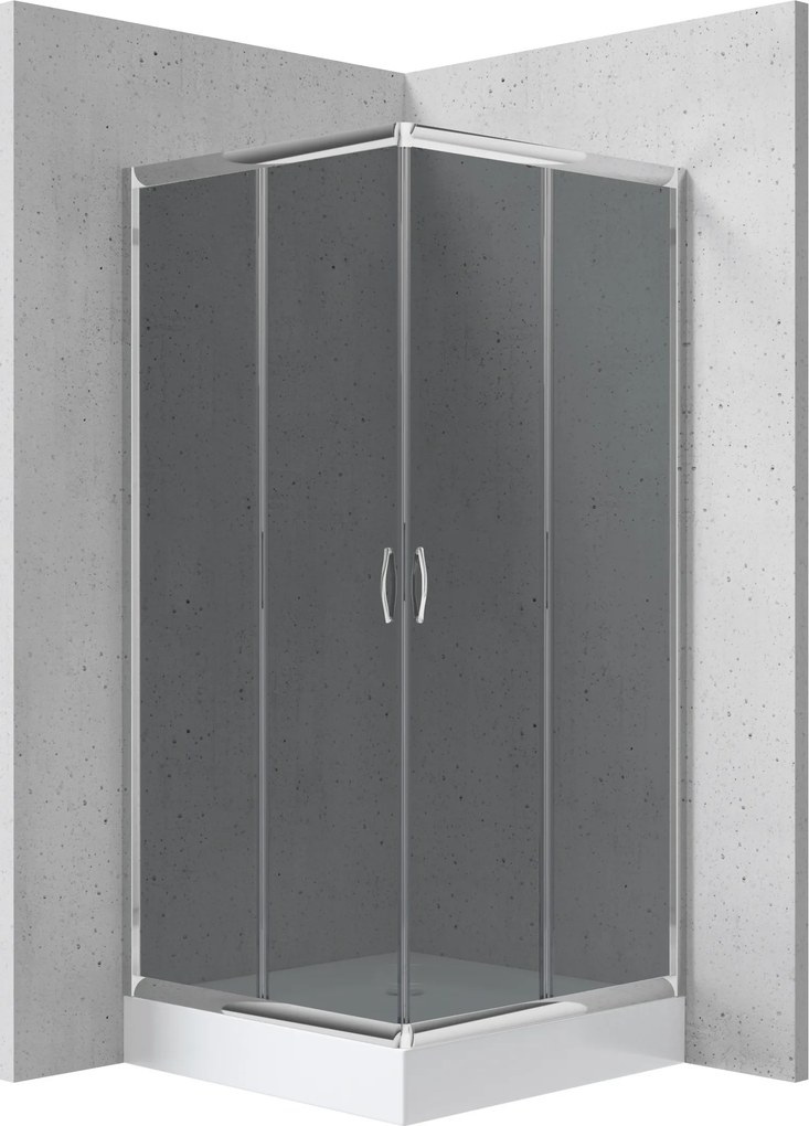 Deante Štvorcový sprchovací kút Funkia 80x80 cm - KYC 442K - bez vaničky