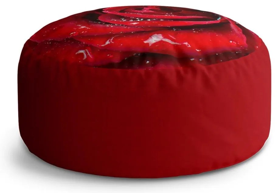 Taburet Circle ruža, červená