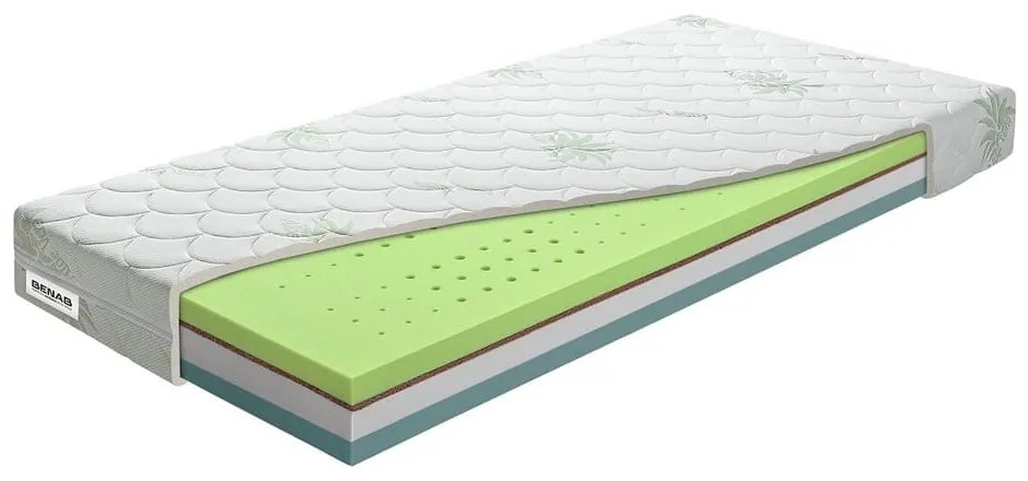 Tvrdý/stredne tvrdý penový obojstranný matrac 90x200 cm BonHarmony HR BIO - BENAB