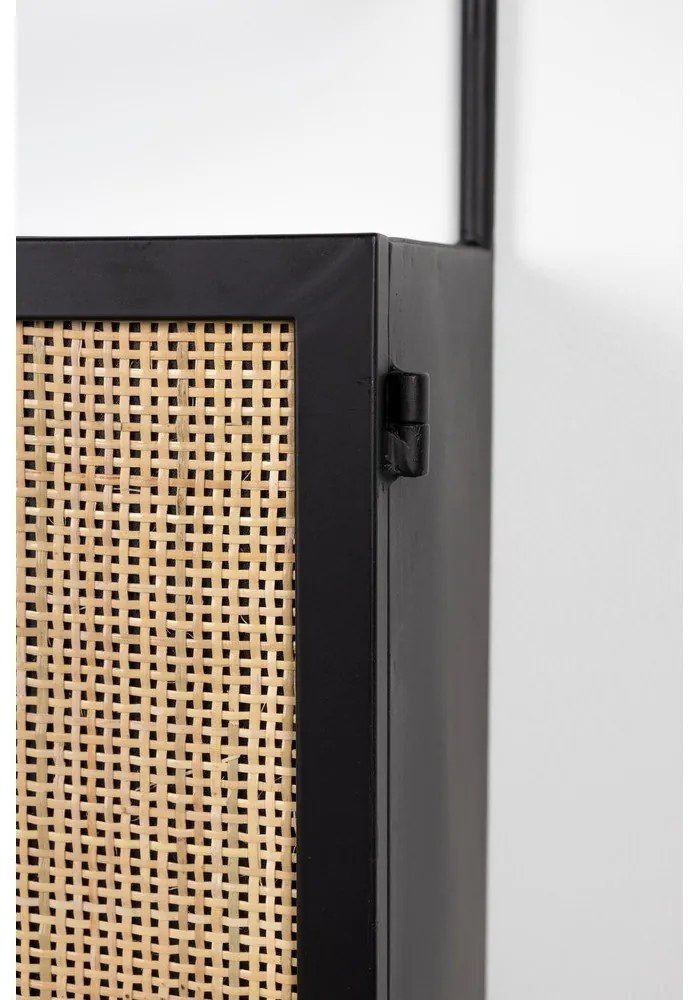 Čierny ratanový regál na víno Guuji - White Label