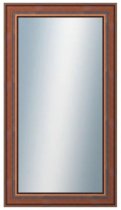 DANTIK - Zrkadlo v rámu, rozmer s rámom 50x90 cm z lišty ANGLIE hnedá (561)