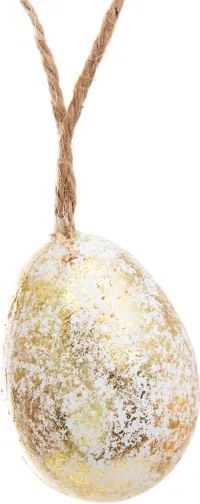 Sada veľkonočných vajíčok SPRINKLE biela / zlatá 965450 (8 ks)