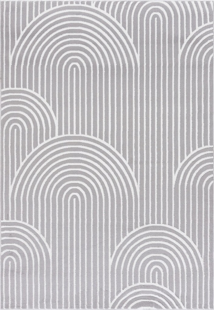 TA Koberec NG81A ŠEDÁ/BIELA ELLEN Rozmer: 180x250 cm