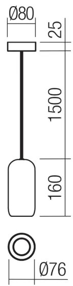 Redo 01-3476 - Luster na lanku BOOM 1xGU10/10W/230V pr. 7,6 cm hnedá
