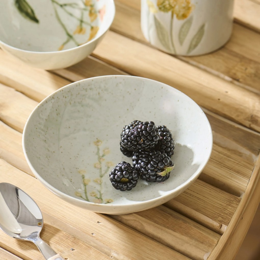 Ib Laursen Kameninová miska Flowers inside 13 cm