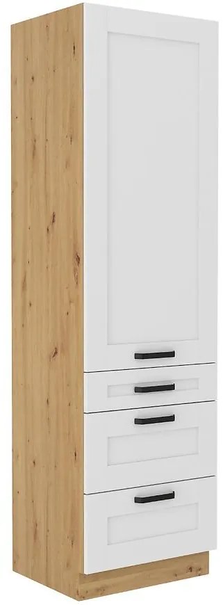 Kuchynská skrinka LUNA biela mat/artisan 60dks-210 3s 1f