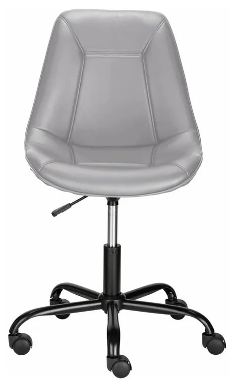 Sivá kancelárska stolička z imitácie kože Kenny – Støraa