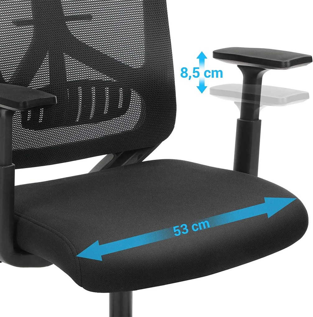 Kancelárska stolička SONGMICS OBN53BK