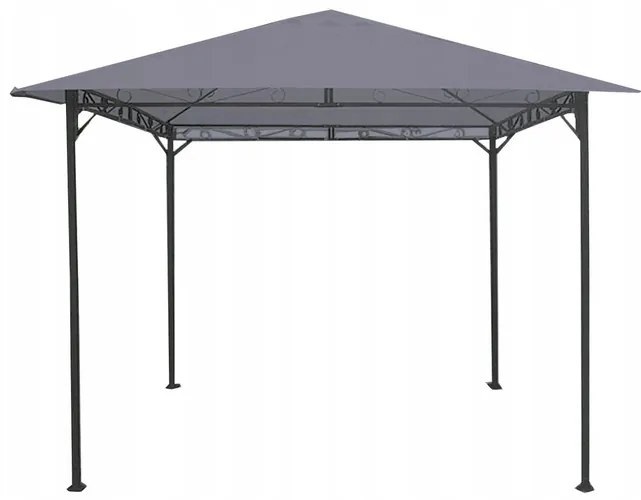 Záhradný pavilón 3x3x2,5 m - sivý