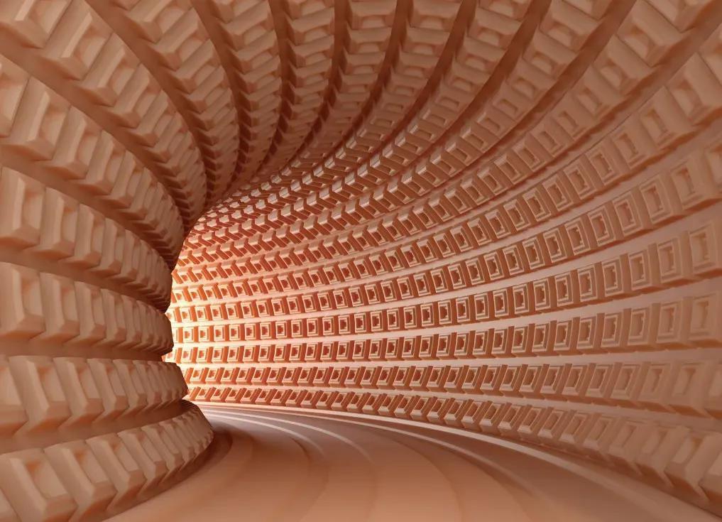 Manufakturer -  Tapeta 3D Abstract tunnel 2