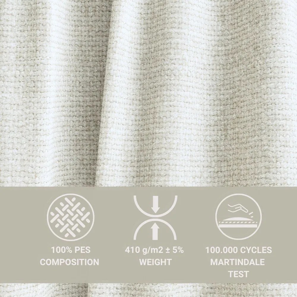 Krémovobiela ženilková rozkladacia/s úložným priestorom rohová pohovka (ľavý roh/s leňoškou) Velto – Maison de Rêve