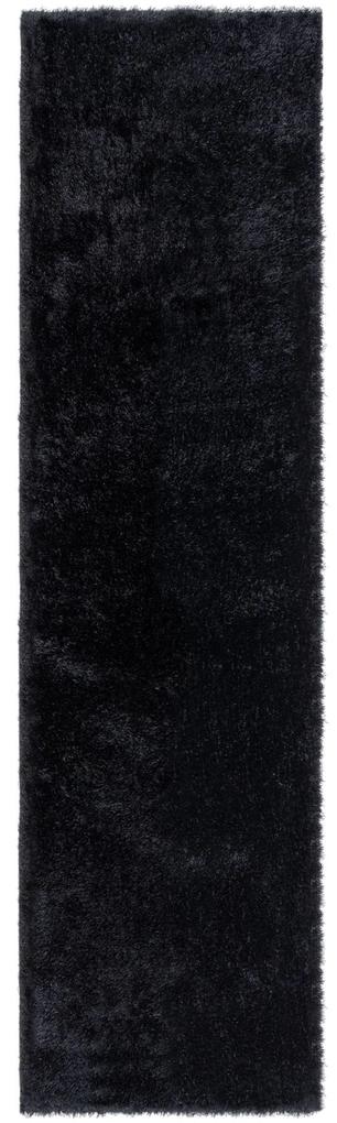 Flair Rugs koberce Behúň Indulgence Velvet Black - 60x230 cm