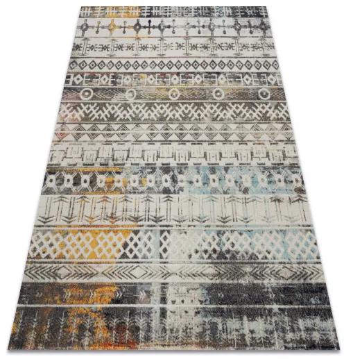 Moderný koberec MUNDO E0591 boho etnický outdoor bežový